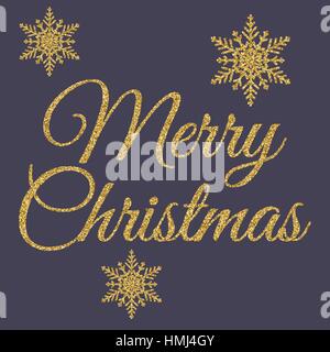 Vektor-Illustration der Gold Frohe Weihnachten. Aktie vector Stock Vektor
