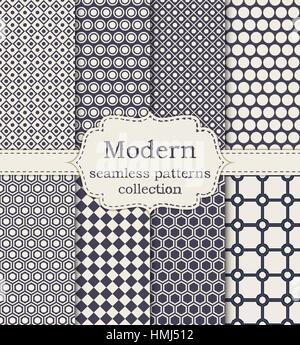 Vektor-Illustration von modernen Musterdesigns einstellen Aktie vector Stock Vektor