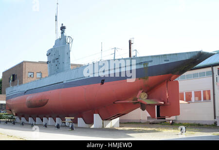 Deutsche u-Boot-U-3. DEM ZWEITEN WELTKRIEG. Kriegsmarine. Maritime und Science Museum. Malmö. Schweden. Stockfoto