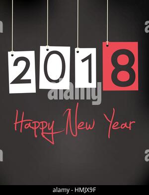Happy New Year 2018 Stock Vektor