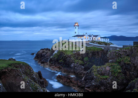 Leuchtturm Fanad Head, County Donegal, Irland, Vereinigtes Königreich Stockfoto