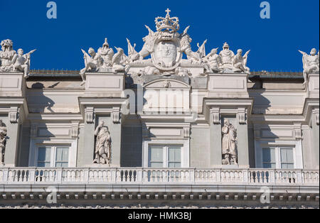 Fassade, Palazzo Ducale, Genua, Ligurien, Italien Stockfoto