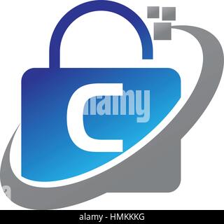 Datenschutz-Technologie erste C Stock Vektor