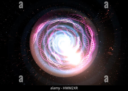 Universe schwarzes Loch Tunnel Weltraum Hintergrund 3D Illustration Stockfoto