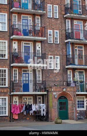 Sumner Street, für den sozialen Wohnungsbau im Zentrum von London Stockfoto