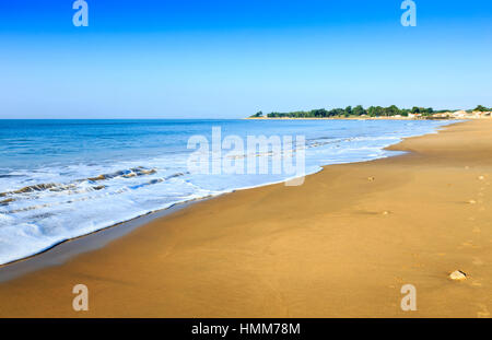 Vendee-Strand in der Nähe von La Tranche Sur Mer, Frankreich Stockfoto