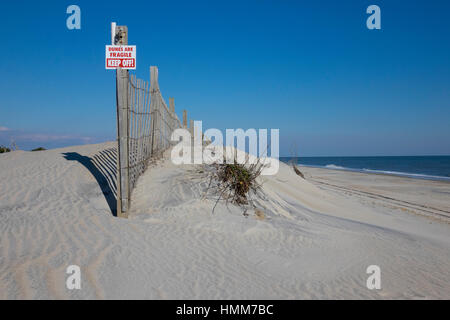 USA-Maryland MD Assateague Island National Seashore geschützten Sanddünen Stockfoto