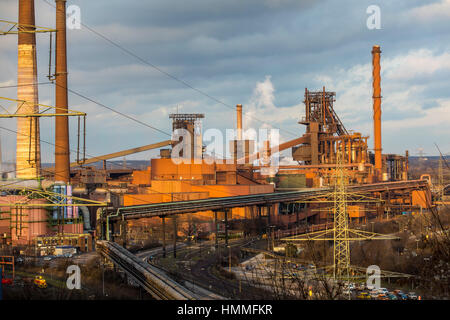 Stahlindustrie in Duisburg-Hamborn, Deutschland, Pflanzen Hochofen Schwelgern ThyssenKrupp Steel,