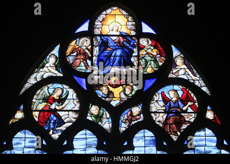 L'Assomption de la Vierge. Kathedrale Saint-Etienne. Bourges. Frankreich. Stockfoto