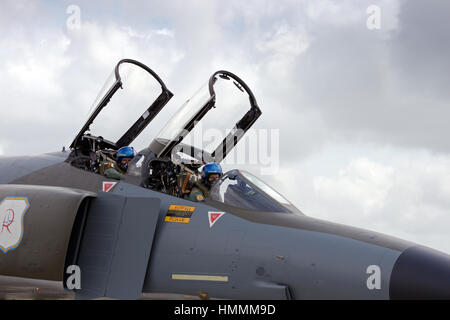 WITTMUND, Deutschland - Juni 29: Deutsche f-4 Phantom nach dem letzten Flug vor Decommisioned am 29. Juni 2013 in Wittmund, Deutschland ist. Die f-4 Phantom hat Stockfoto