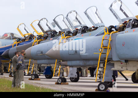 WITTMUND, Deutschland - Juni 29: Deutsche f-4 Phantom nach ihren letzten Flug am 29. Juni 2013 in Wittmund, Deutschland. Die Phantome wurden durch die neue E ersetzt. Stockfoto