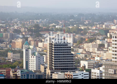 Nairobi, Kenia - Februar 7: Moderne Hochhäuser im Geschäftsviertel von Nairobi, Kenia am 7. Februar 2013 Stockfoto