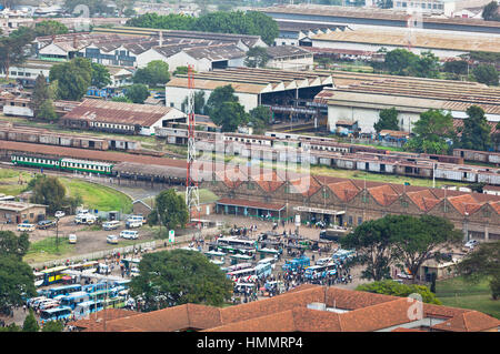 Nairobi, Kenia - Februar 7: Blick nach Nairobi Railway Station, Kenia am 7. Februar 2013 Stockfoto