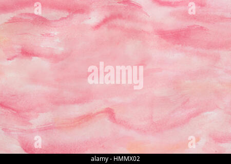 Künstlerische abstrakte Pink und Gold Aquarell Hintergrund Stockfoto