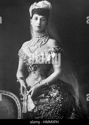 ALEXANDRA von Dänemark (1844-1925) Ehefrau von Edward VII., um 1890 Stockfoto