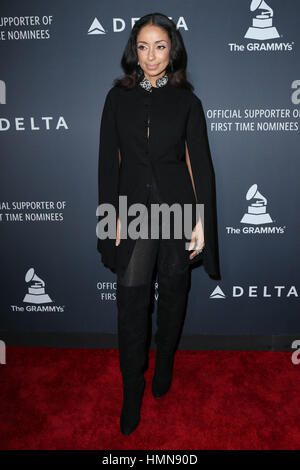 Los Angeles, Ca, USA. 9. Februar 2017. Mya bei der Delta Airlines 2017 Grammy Feier an Schönheit & Essex in Los Angeles, Kalifornien am 9. Februar 2017. Stockfoto