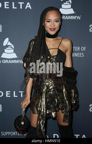 Los Angeles, Ca, USA. 9. Februar 2017. Serayah McNeil bei der Delta Airlines 2017 Grammy Feier an Schönheit & Essex in Los Angeles, Kalifornien am 9. Februar 2017. Stockfoto