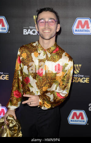 Los Angeles, Kalifornien, USA. 9. Februar 2017. Max bei Westwood One Backstage bei der 2017 Grammy Tag 1 an die Staple Center in Los Angeles, Kalifornien am 9. Februar 2017. Stockfoto