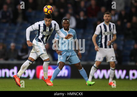 West Bromwich Albion's Jake Livermore während der Premier League match bei The Hawthorns, West Bromwich. Stockfoto