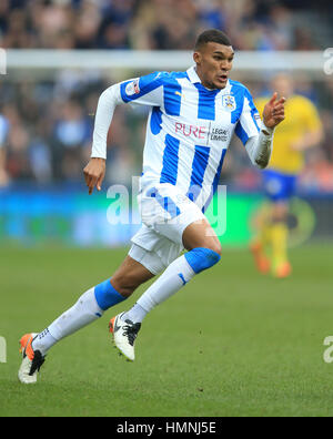 Huddersfield Town Collin Quaner während der Himmel Bet Meisterschaft match bei den John Smith Stadion, Huddersfield. Stockfoto