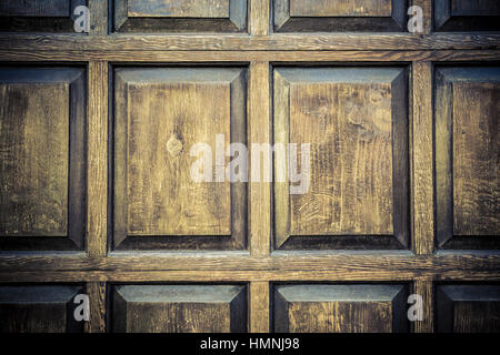 Holzstruktur mit Inlay Holzplatten Stockfoto