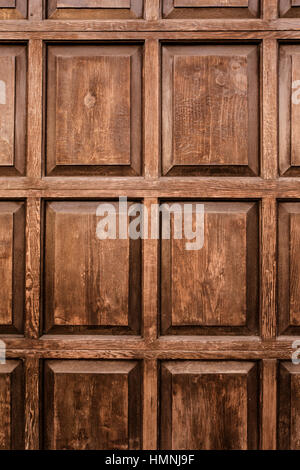 Holzstruktur mit Inlay Holzplatten Stockfoto