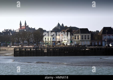 Le Crotoy mit Blick auf die Baie de Somme Picardie Frankreich Stockfoto