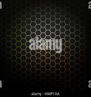Hexagonalen Muster.  Kreisförmigen Waben. Abstraktes Vektor Hintergrund. Stock Vektor