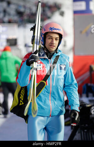 ZAKOPANE, Polen - 22. Januar 2016: FIS Skisprung Weltcup in Zakopane o/p Andreas Kofler AUT Stockfoto