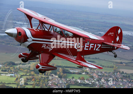 Die Rich Goodwin Pitts Special über die Worcestershire Landschaft geflogen Stockfoto