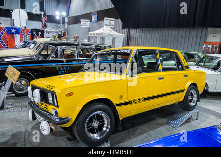 1980 Sitz 124. Retro-Málaga-2017 Stockfoto