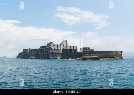 Gunkanjima (Hashima Island) in Nagasaki, Japan. Stockfoto