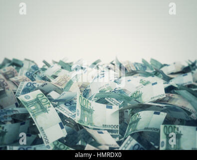 Euro-Banknoten Hintergrund mischen Stockfoto