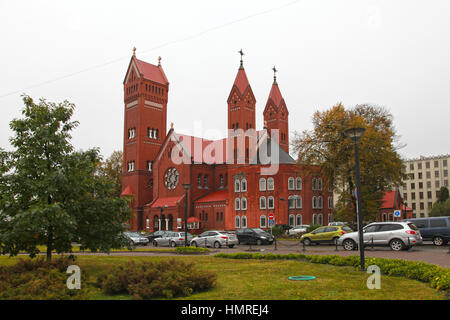 Belarus. Kirche von Saint-Simon und Elena in Minsk Stockfoto