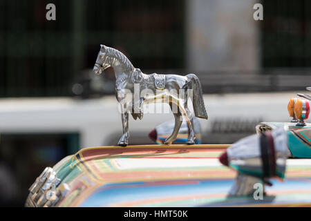 6. September 2016 Silvia, Kolumbien: Pferd-Symbol oben auf einen Bus, öffentliche Verkehrsmittel Stockfoto