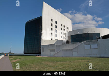 Die Kennedy Memorial Library, Columbia Point & Museum, Boston, Massachusetts, Vereinigte Staaten von Amerika. Stockfoto