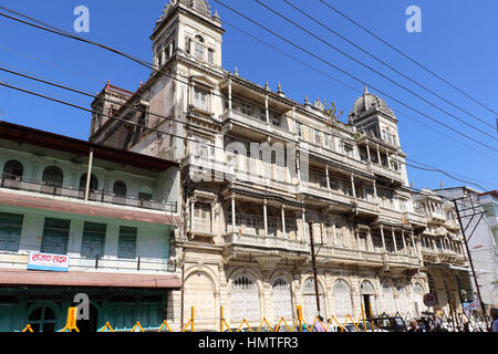 Kanch Mandir (Glas-Tempel), Indore Stockfoto