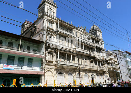 Kanch Mandir (Glas-Tempel), Indore Stockfoto