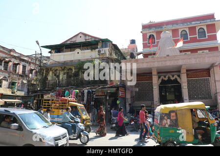 Eines der Marktplatz in Indore Stockfoto