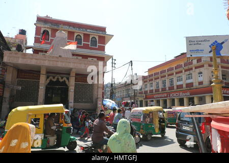 Eines der Marktplatz in Indore Stockfoto