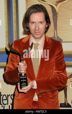 Century City, CA, USA. 14. Februar 2015. 14. Februar 2015 - Century City, Kalifornien - Wes Anderson. 2015 Writers Guild Awards West Coast - statt Presseraum im Hyatt Regency Century Plaza Hotel. Bildnachweis: Byron Purvis/AdMedia Credit: Byron Purvis/AdMedia/ZUMA Draht/Alamy Live-Nachrichten Stockfoto