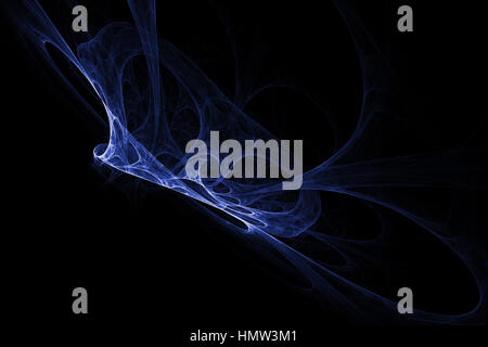 Blaue Schmetterling Design. Zusammenfassung Hintergrund. Auf schwarzem Hintergrund isoliert. Stockfoto