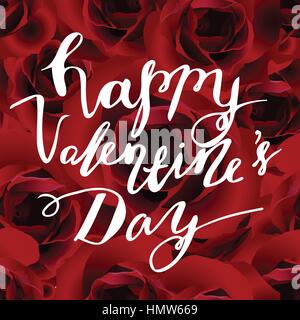 Vektor Happy Valentines Tag Hintergrund Stock Vektor