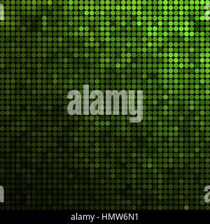 abstraktes Vektor Runde Punkte Hintergrund - grün gefärbt Stock Vektor