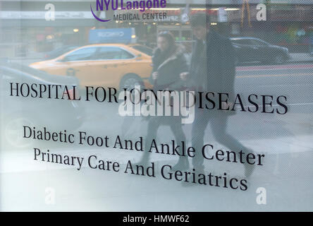 Krankenhaus für Gelenkerkrankungen in New York City Stockfoto