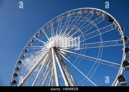 Das Liverpool Riesenrad Ansicht von unten Stockfoto