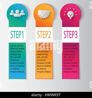 Abstrakt 3D digitale Illustration Infografik. Vektor-Illustration kann verwendet werden, für Workflow-Layout, Diagramm, Optionen, Web-Design. Vektor. Stockfoto