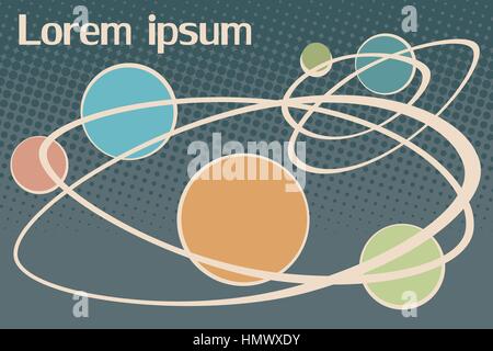 wissenschaftlicher Hintergrund Lorem ipsum Stock Vektor