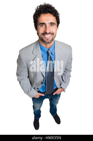 Zuversichtlich Geschäftsmann stehend Stockfoto