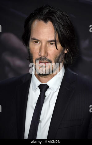 Berlin, Deutschland. 6. Februar 2017. Keanu Reeves besucht die "John Wick: Chapter Two" Photocall im Hotel de Rome am 6. Februar 2017 in Berlin, Deutschland. | Verwendung Weltweit Credit: Dpa/Alamy Live-Nachrichten Stockfoto